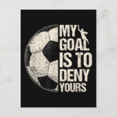 私のゴールは君のサッカーのゴアリーを否定することだ動揺して エンクロージャーカード (裏面)