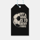 私のゴールは君のサッカーのゴアリーを否定することだ動揺して ギフトタグ (裏面)