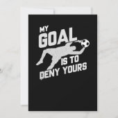 私のゴールは君のサッカー·ゴアリーを否定することだ 招待状 (正面)