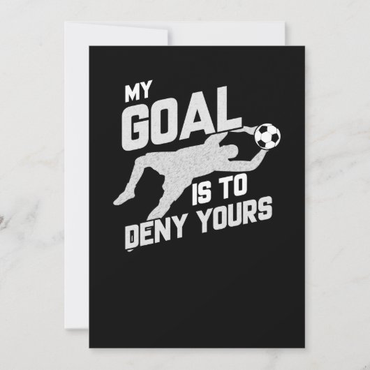私のゴールは君のサッカー·ゴアリーを否定することだ 招待状 (正面)