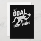私のゴールは君のサッカー·ゴアリーを否定することだ 招待状 (正面/裏面)