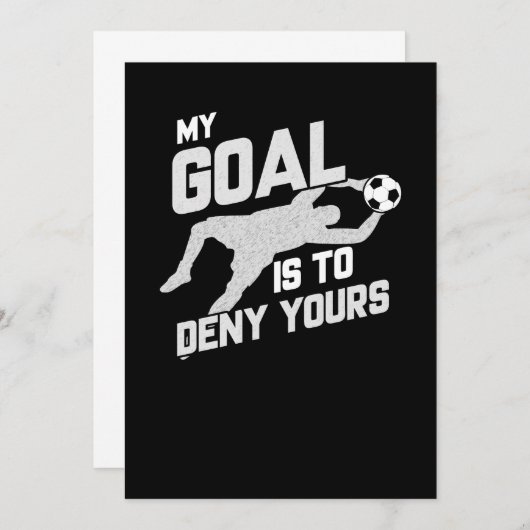 私のゴールは君のサッカー·ゴアリーを否定することだ 招待状 (正面/裏面)