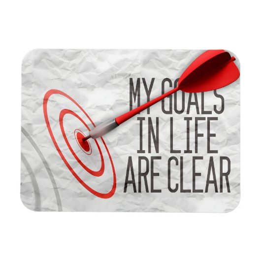 「私のゴールは澄ん」モチベーション肯定フレキシ マグネット (横)