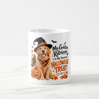 私のゴールデンレトリバーは最高のハロウィン宝物 コーヒーマグカップ