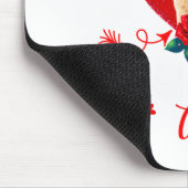 私のゴールデンレトリバーは私のバレンタイン オーナー フローラル H マウスパッド (コーナー)