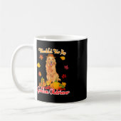私のゴールデンレトリバー感謝ポンプに感謝 コーヒーマグカップ (左)