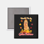 私のゴールデンレトリバー感謝ポンプに感謝 マグネット (正面/裏面)