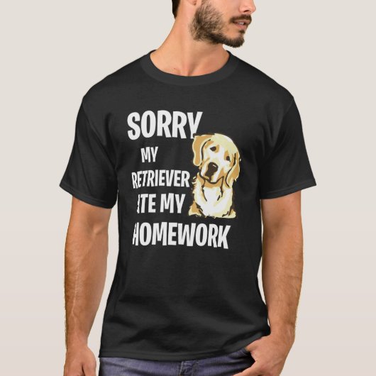 私のゴールデン食べレトリバー Tシャツ (正面)