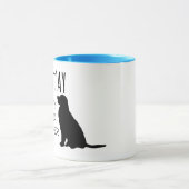 私のゴールデン・リトリーバー犬が付いているNamastayのおもしろいな家 マグカップ (中央)