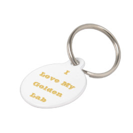 私のゴールドのラブラドールが大好き！ ペット　ネームタグ