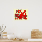 私のゴールホッケーゴアリーのポスター ポスター (キッチン)