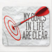 「私のゴール澄んは」モチベーション肯定 マウスパッド (正面)