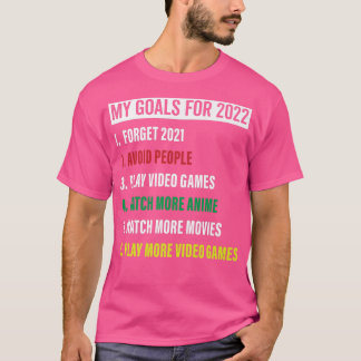 私のゴール2022ビデオゲームのアニメゲーマーおもしろい Tシャツ