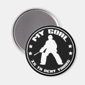 私のゴール、フィールドホッケーゴアリー磁石 マグネット (正面/裏面)