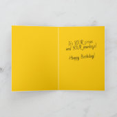 私のサおもしろいーカスではなく、私のサルの誕生日ラマ カード (内部)