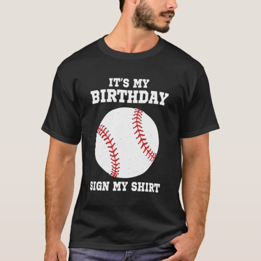 私のサイン野球選手 Tシャツ (正面)