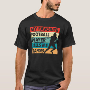 私のサッカーお気に入りの選手は私を祖父と呼ぶ Tシャツ