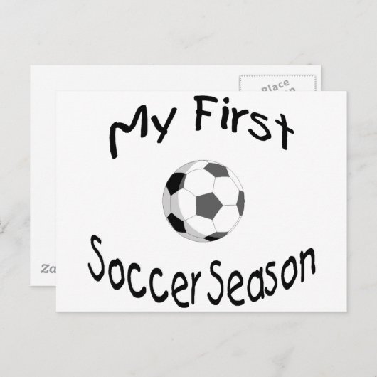 私のサッカーの1シーズン ポストカード (正面/裏面)