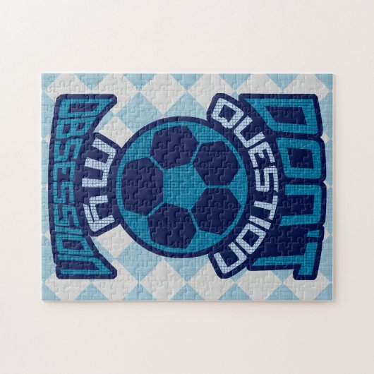 私のサッカー強迫観念ジグソーに疑問を持たないで ジグソーパズル (横)