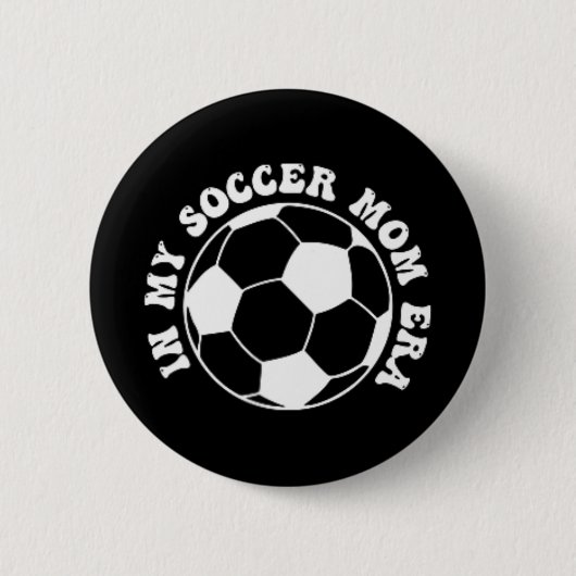 私のサッカー・ママ時代 缶バッジ (正面)