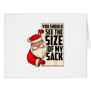 私のサックのサイズが表示されるはずおもしろいさSanta Chr