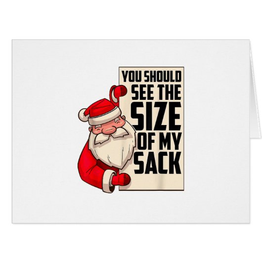 私のサックのサイズが表示されるはずおもしろいさSanta Chr (正面横)