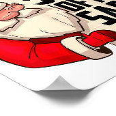 私のサックのサイズが表示されるはずおもしろいさSanta Chr ポスター (角)