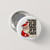 私のサックのサイズが表示されるはずおもしろいさSanta Chr 缶バッジ (正面&裏面)