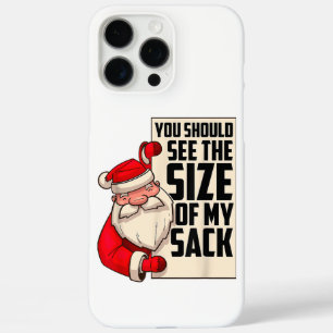私のサックのサイズが表示されるはずおもしろいさSanta Chr iPhone 16 Pro Maxケース