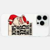 私のサックのサイズが表示されるはずおもしろいさSanta Chr Case-Mate iPhoneケース (裏面 (横))