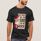 私のサックのサイズが表示されるはずおもしろいさSanta Chr Tシャツ (正面)