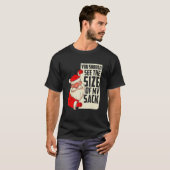 私のサックの大きさを見て ホリデーシーズン Tシャツ (正面フル)