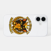 私のサビ猫権力を尊重してください 面白い猫のデザイン iPhone 16ケース (裏面横)