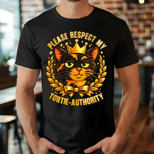 私のサビ猫権力を尊重してください 面白い猫のデザイン Tシャツ