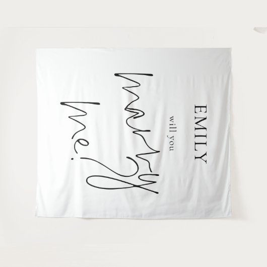 私のサプライズ企画書のサインと結婚してくれないか タペストリー (正面(横))