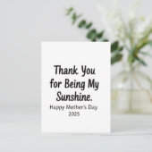 私のサンシャインママのプレゼントしてくれてありがとう シーズンポストカード (スタンド正面)