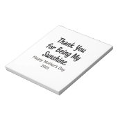 私のサンシャインママのプレゼントしてくれてありがとう ノートパッド (回転)