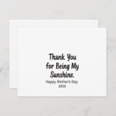 私のサンシャインママのプレゼントしてくれてありがとう 招待状 (正面/裏面)