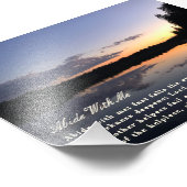 私のサンセットインスパイア写真を我慢する フォトプリント (角)