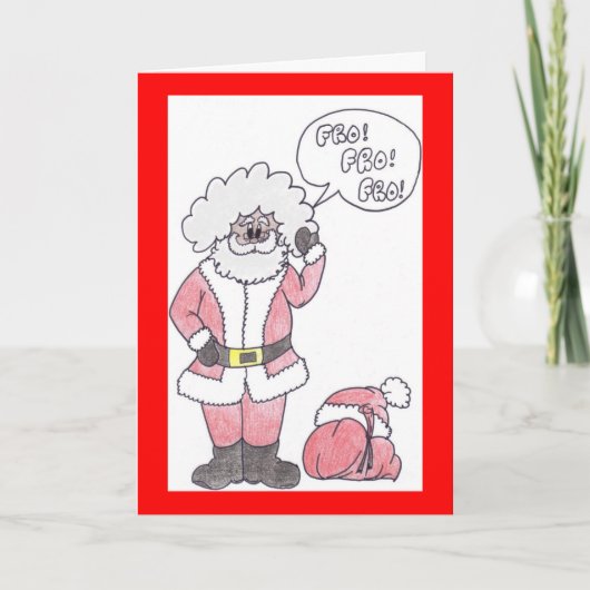 私のサンタのクリスマスカード シーズンカード (正面)