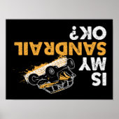 私のサンレイルは大丈夫か?おもしろい逆さまの砂レール ポスター (正面)