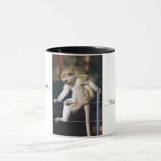 私のサーカスが、私の猿襲いません マグカップ (中央)