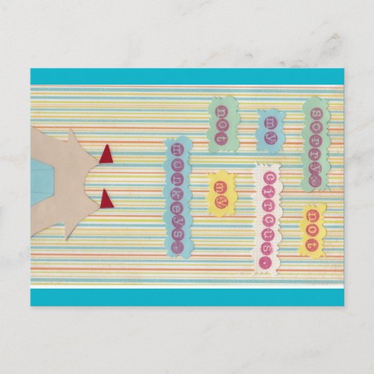 私のサーカスじゃない。私のサルじゃない。ポストカード ポストカード (正面)