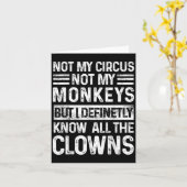 私のサーカスじゃない、私の猿じゃないが、すべてのピエロを知ってる カード (黄色い花)