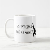 私のサーカスじゃない 私の猿じゃない コーヒーマグ コーヒーマグカップ (左)
