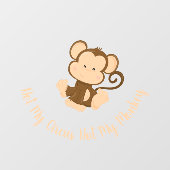 私のサーカスではない私の猿のカスタム文字 ウィンドウサイン (シート)