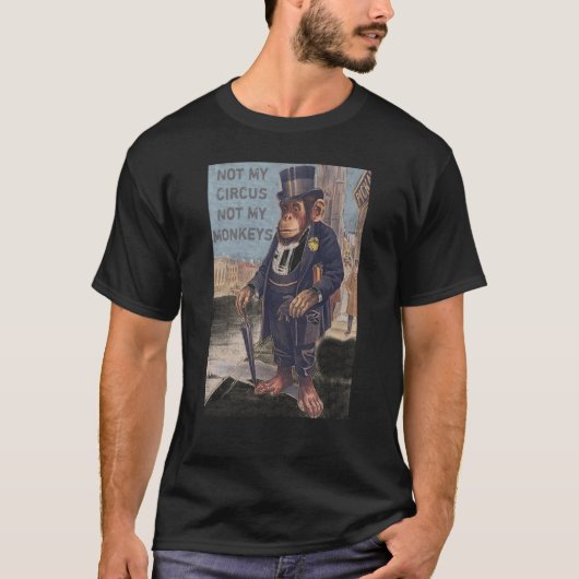私のサーカスではない私の猿のジャングルファーム動物Vin Tシャツ (正面)
