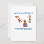 私のサーカスではない – 私のサルではない シーズンカード (正面)