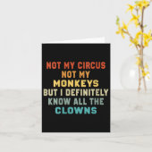 私のサーカスではなく女性は私のサルではなく、私は全てを知っている カード (黄色い花)