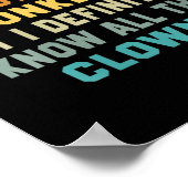 私のサーカスではなく女性は私のサルではなく、私は全てを知っている ポスター (角)